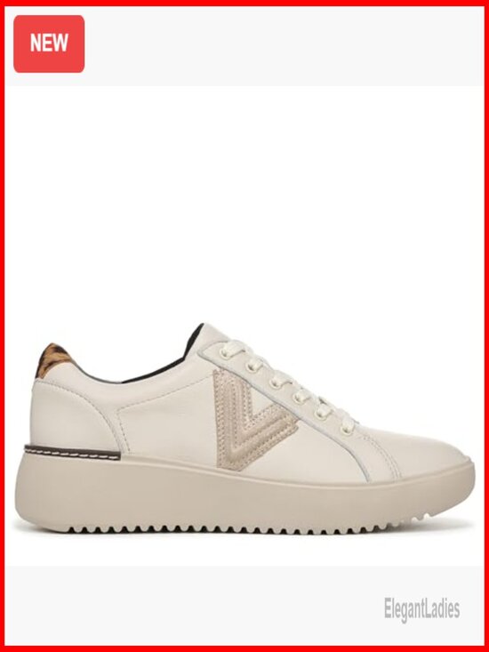 Womens Casual Platform Clunky Sneaker Leather Walking Shoes  Women\'s Platform Sneakers Size 12 Leather Lace-Up Athletic Shoes